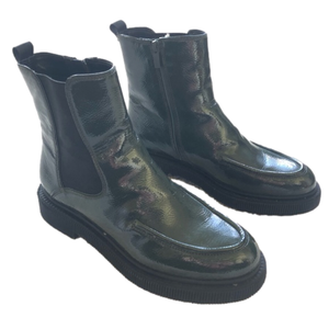 Franco Sarto Lug Sole Booties Dark Green size 9.5